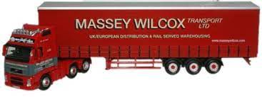 Oxford Diecast VOL03CS - Massey Wilcox Volvo FH Curtainside