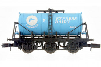 Dapol 2F-031-022 - 6 Wheel Milk Tanker Express Dairy 'E' no 37