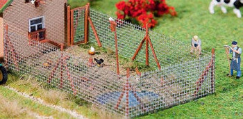 Faller 180414 - Wire Mesh Fence with Wood Poles