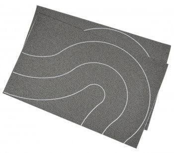 Gaugemaster GM371 - 80mm Wide Universal Curve for Asphalt Road x 2 (OO Gauge)