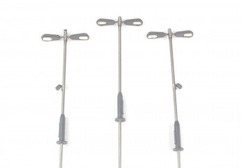 Gaugemaster GM830 - Modern Double Head Adjustable Height Lamp - OO Gauge