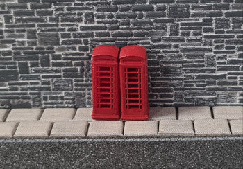 Gaugemaster GMKD77 - Telephone Boxes x 2 - N Gauge