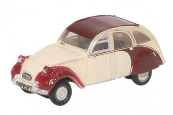 Oxford Diecast NCT005 - Citroen 2CV Plum/Custard