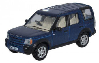 Oxford Diecast 76LRD006 - Land Rover Discovery 3 Cairns Blue Metallic