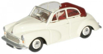 Oxford Diecast 76MMC005 - Morris Minor Convertible Open Old English/Red