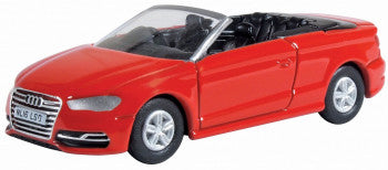 Oxford Diecast 76S3003 - Audi S3 Cabriolet in Missano Red