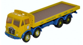 Oxford Diecast NFG007 - Foden FG 8 Wheel Flatbed Blue Circle