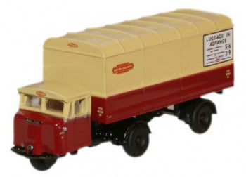 Oxford Diecast NMH014 - British Rail Scammell Mechanical Horse Van Trailer