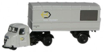 Oxford Diecast NRAB003 - Railfreight Grey Scammell Scarab Van Trailer