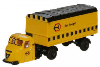 Oxford Diecast NRAB009 - Railfreight Scammell Scarab Van Trailer