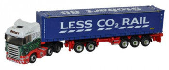 Oxford Diecast NSHL01CT - Scania Highline D-TEC Combitrailer / Container Eddie Stobart