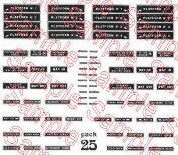 Gaugemaster Tiny Signs TSN25 - Early Station Signs